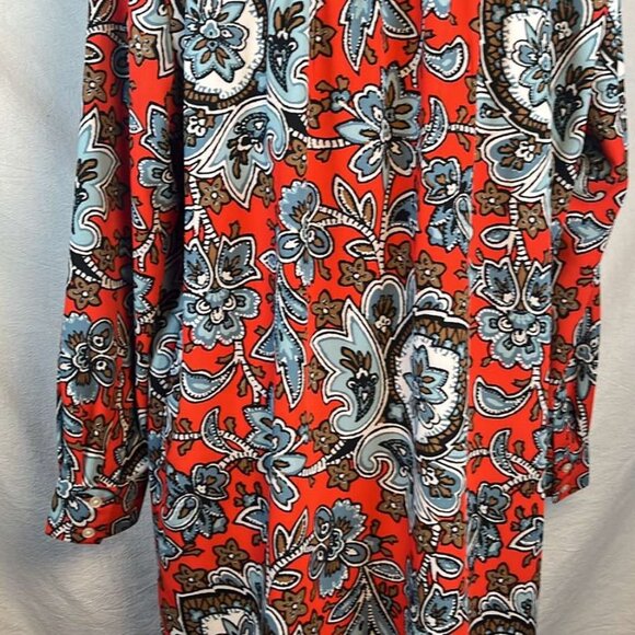 Ann Taylor LOFT Retro Floral Sheath Dress LP Boho Office Madmen Dinner Party Wed - Picture 6 of 10